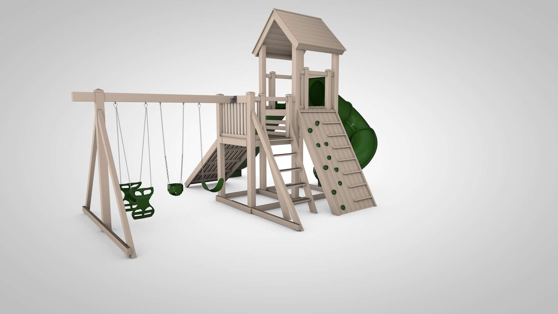 The Castle - Backyard Swing Set - Image 23