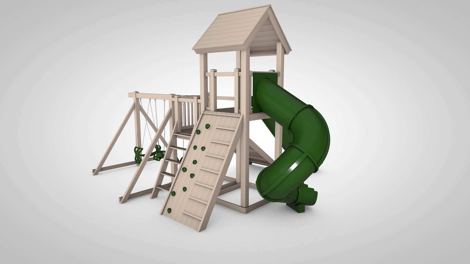 The Castle - Backyard Swing Set - Image 21