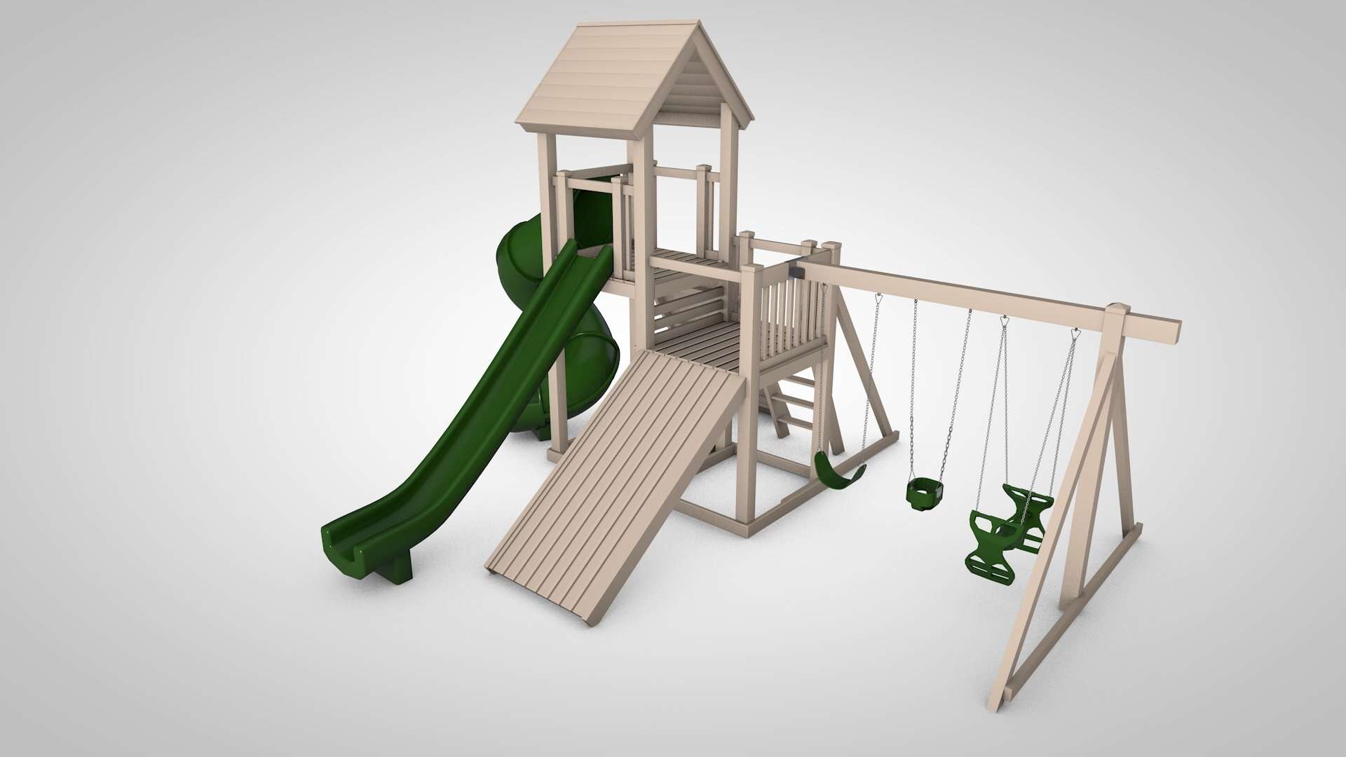 The Castle - Backyard Swing Set - Image 22